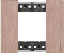 Рамка универсальная Legrand BTicino Living Now 1-м. 2 мод. металл медь картинка